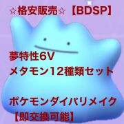 ポケモンダイパリメイク sp 格安販売 sp 夢特性6v メタモン12種類セット ポケモンダイパ リメイク 即交換可能 Rmt Club